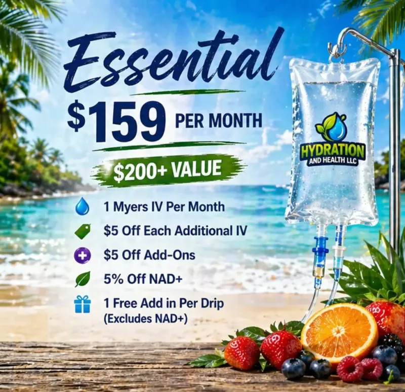 Essential Mobile IV Vitamin Therapy subscription