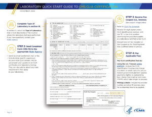 How to Apply for a CLIA Certificate - Step 3